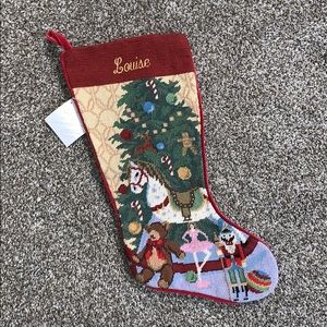 Sferra NWT “Louise” Christmas Stocking